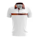 Sunset Bite Men’s Polo White  - Front.webp